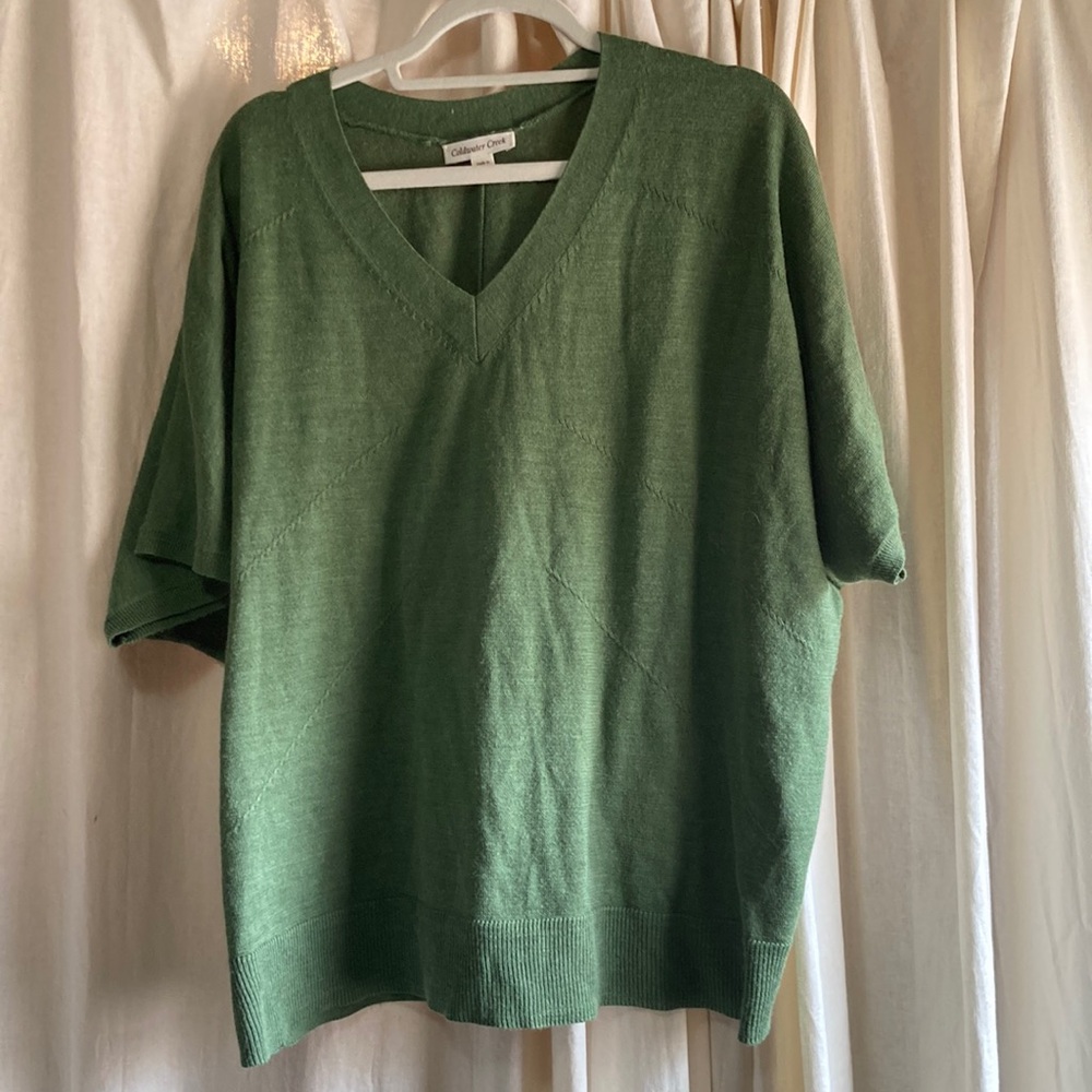 Coldwater Creek green sweater